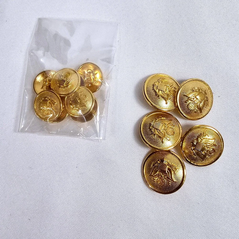 60pc Blazer Button Lot Gold Silver Eagle‎ Lion Crest Replacement Set VTG